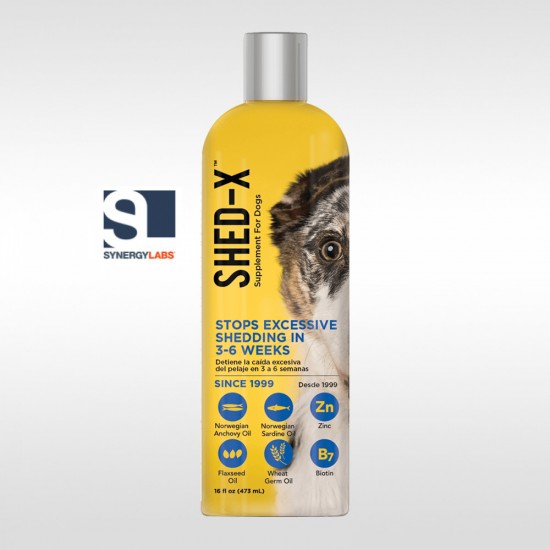 Supliment Anti-năpârlire pentru câini de talie medie Shed Ex SYNERGY LABS – 473ml Synergy Labs